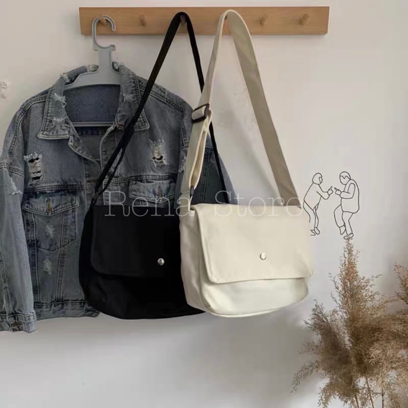 Túi tote ❤️Sale❤️ Túi vải canvas ulzzang , túi vải bố đeo chéo kiểu dáng ullzang