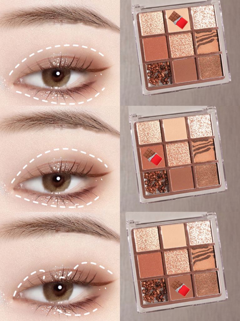 Bảng phấn mắt Dikalu 9 màu lì và ánh ngọc trai | BigBuy360 - bigbuy360.vn