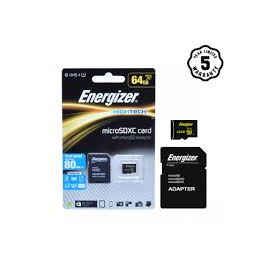 Thẻ Nhớ Energizer Micro SDXC Hightech 64GB Class 10 FMDAAH064A