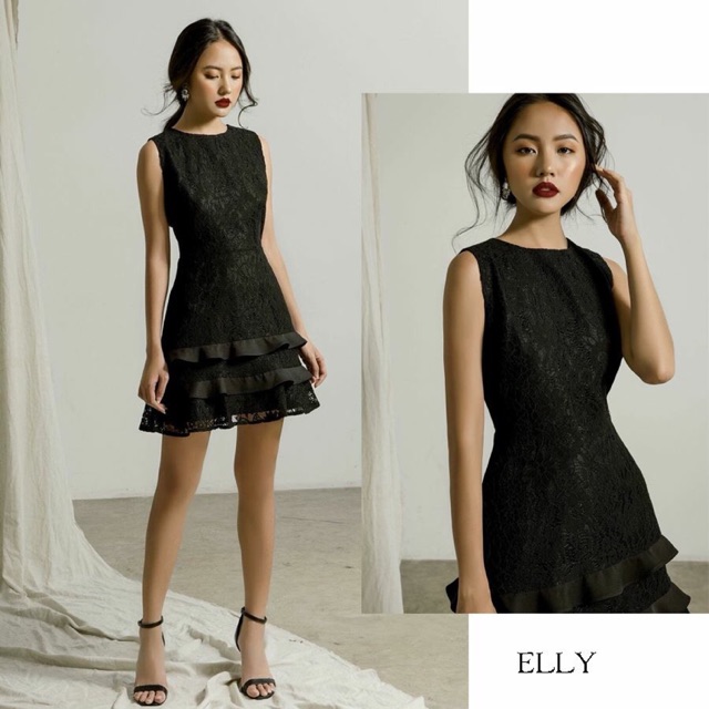 (Nhập mã NTAM200 để được giảm còn 200k + FS) ELLY - ĐẦM SÁT NÁCH XOÈ ĐUÔI - ẢNH THẬT