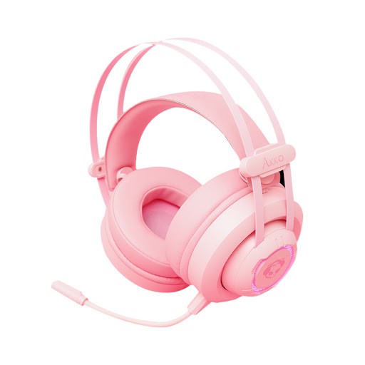 Tai nghe Gaming AKKO AD701 Pink Over Ear – RGB giả lập 7.1