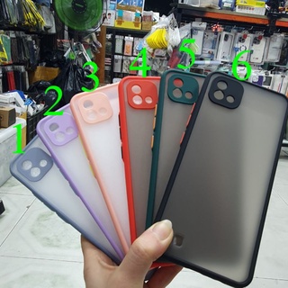 Ốp lưng Realme C11 2021/Realme C20 dẻo viền màu lưng nhám bảo vẹ camera