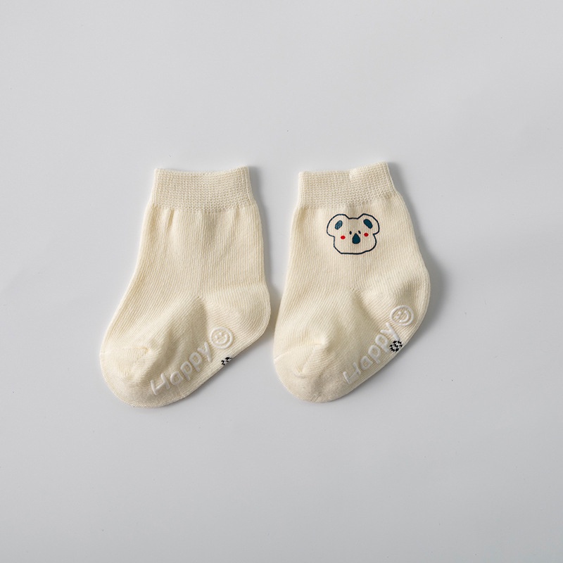 Vớ Cotton Cổ Cao Chống Trượt In Họa Tiết Hoạt Hình Dễ Thương Thời Trang Thu Đông Cho Bé