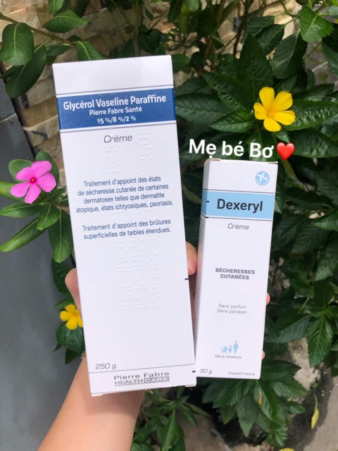 Kem nẻ, tràm sữa Dexeryl/Glycerol Pháp