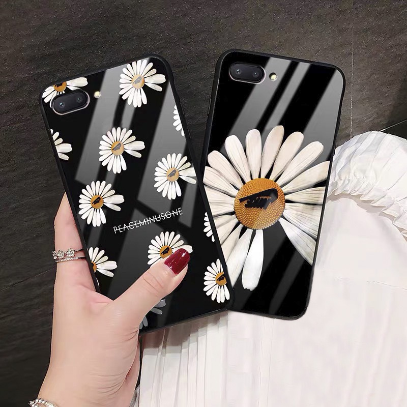 Ốp lưng iphone kính hoa daisy case 14plus 14 pro max 13 12 promax 11 mini 6 6s 7 8 plus x xr xs Se
