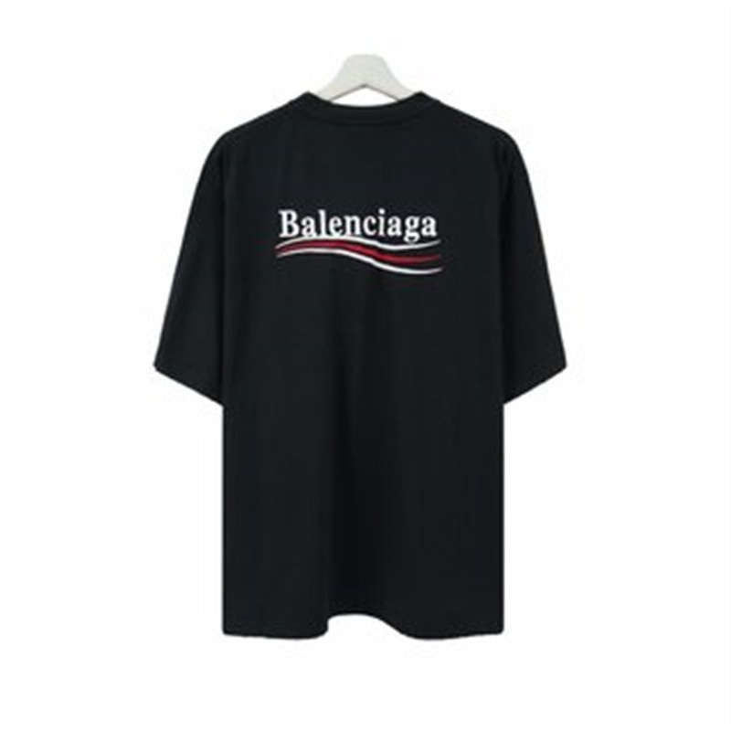 Áo Thun Tay Ngắn Cổ Tròn Thêu Chữ BB Thời Trang Unisex