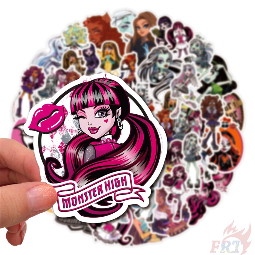 ❉ Hình Dán Quái Vật Cao 02 ❉ Bộ 50 Sticker Chống Thấm Nước Họa Tiết Doodle Hợp Thời Trang