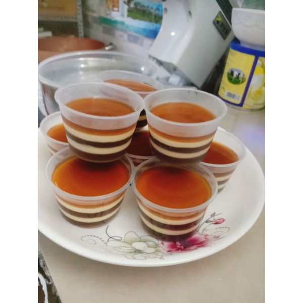 Set 10 rau câu Flan cheese mini size 120ml