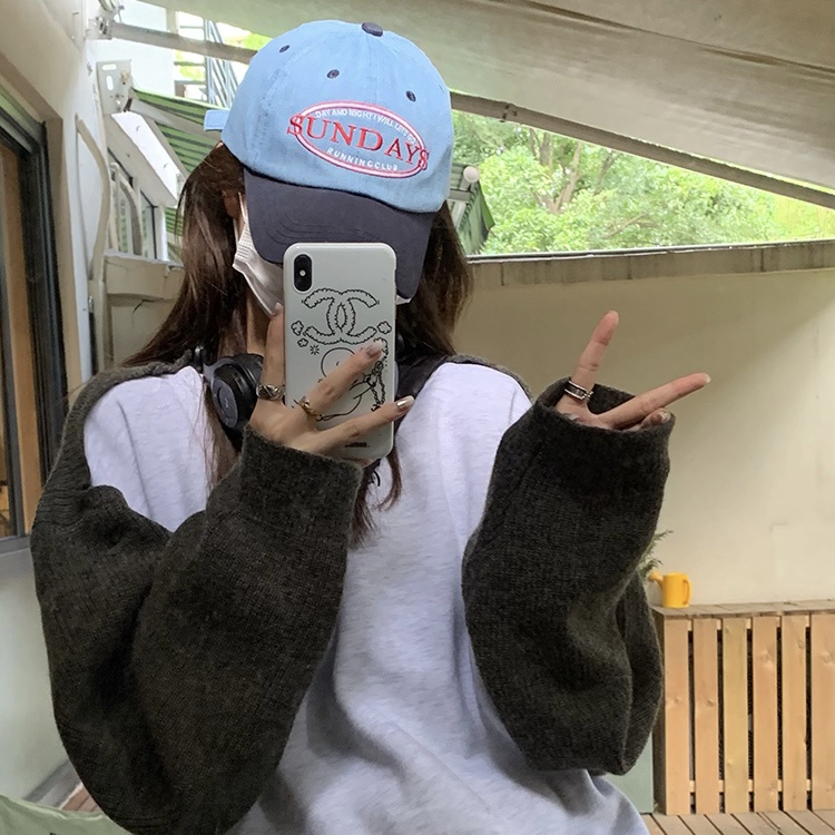 Mũ MG STUDIO thêu chữ &quot;Sunday&quot;