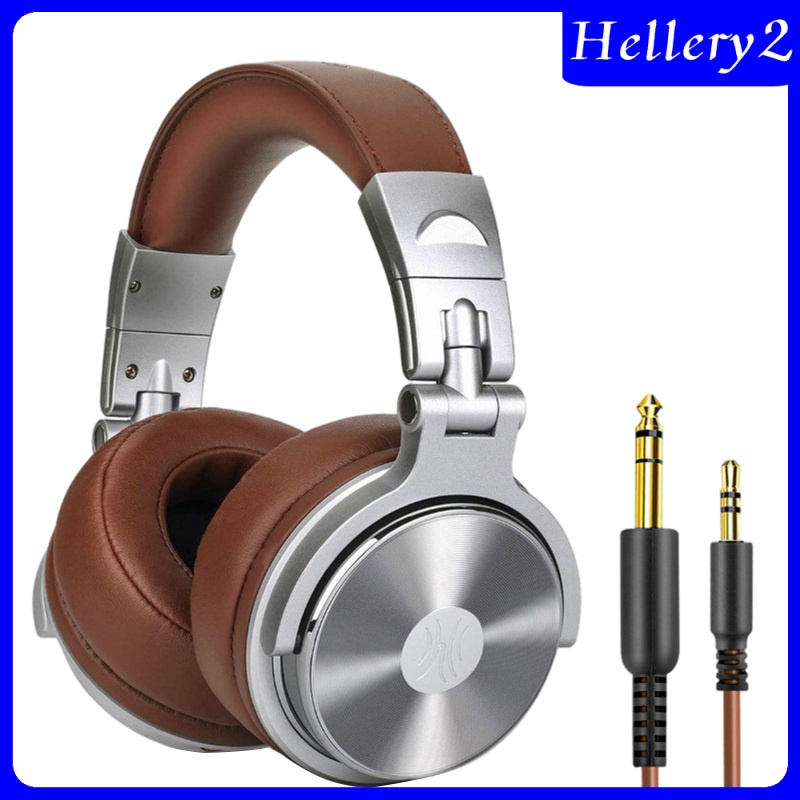 [HELLERY2] Pro-30 Over Ear Headphones Studio Monitor Mixing DJ Stereo Headsets w/Mic