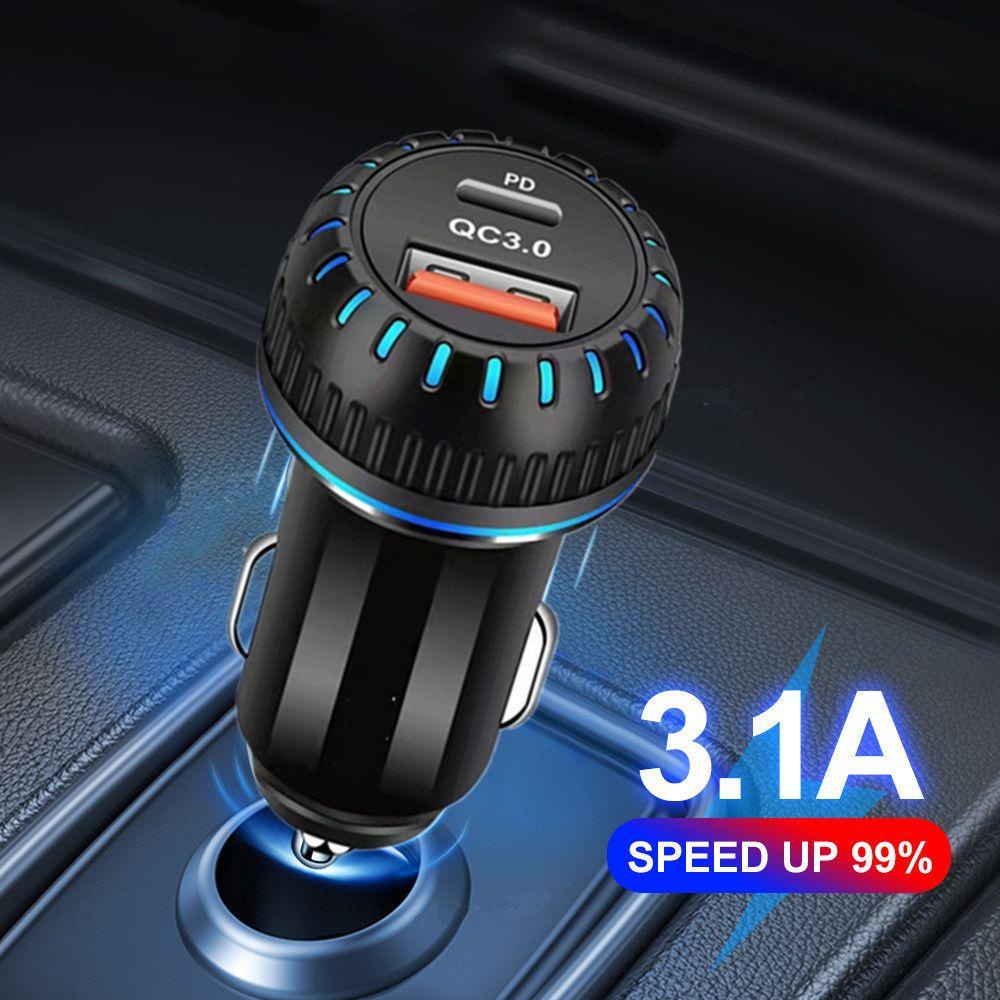 MYRONGVN Bộ 2 Ổ Cắm Sạc Nhanh PD USB Chất Lượng Cao Cho Xe Hơi