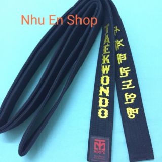 Đai đen Taekwondo cao cấp 2 vòng