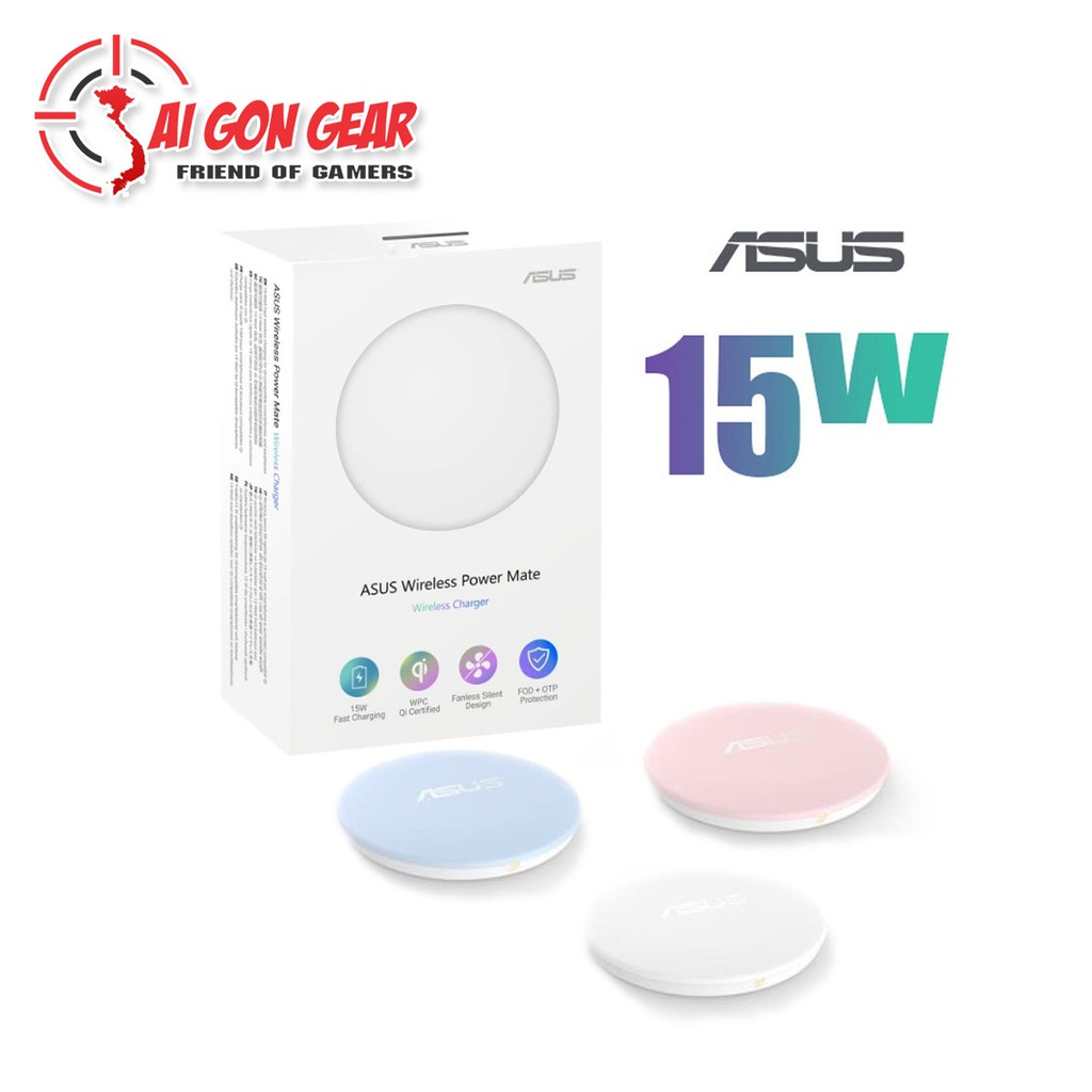 Sạc Không Dây ASUS Wireless Power Mate White / Pink (TMC)