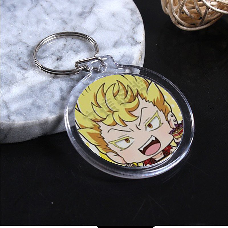 Móc khóa IN HÌNH IRUMA GIÁ ĐÁO Mairimashita! Iruma-kun anime chibi xinh xắn tiện lợi