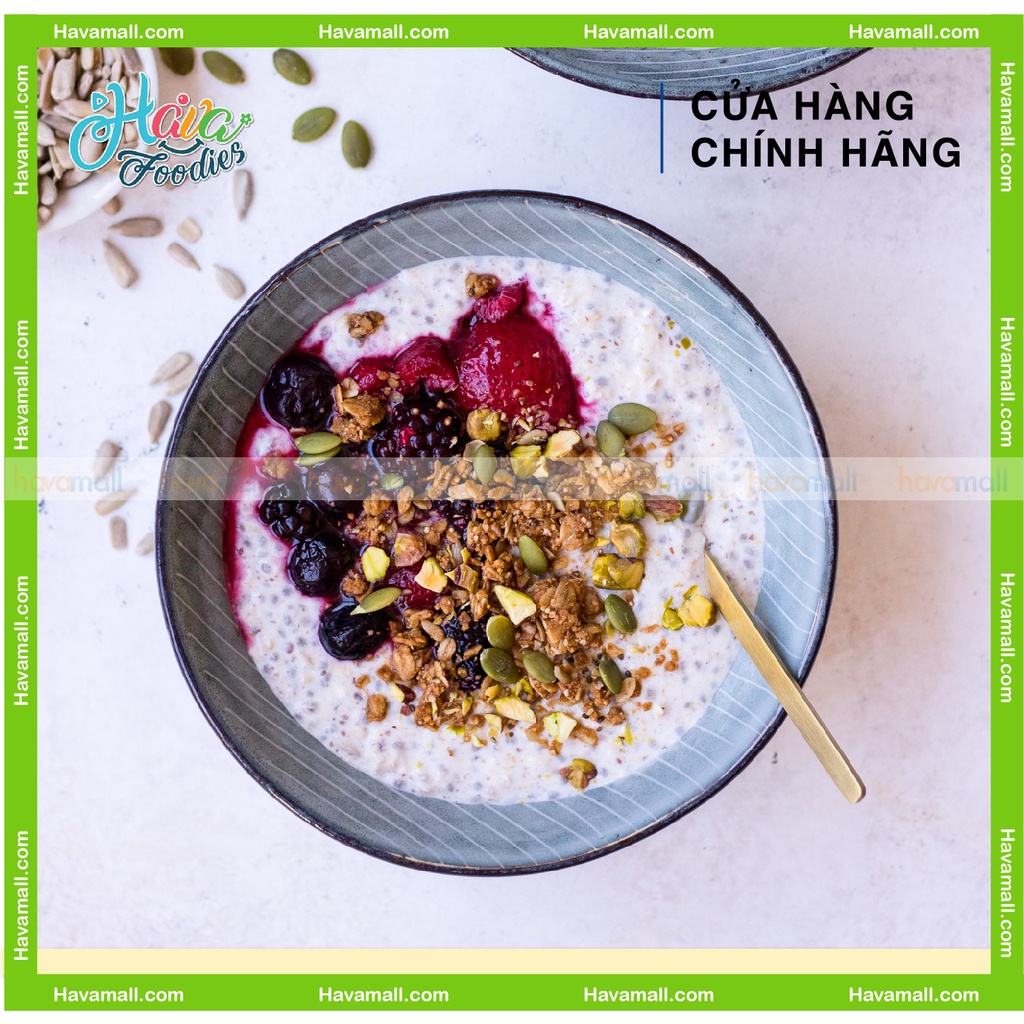 [HÀNG CHÍNH HÃNG] Ngũ Cốc Giòn Muesli Trái Cây Hạt Chia Hữu Cơ Diet Food 300gr