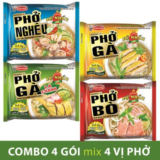 Combo 4 gói Phở Đệ Nhất mix đủ 2 vị