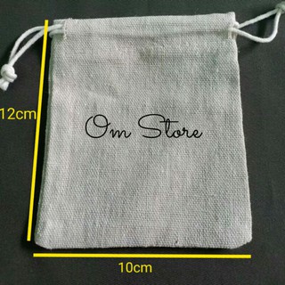 Túi vải dây rút mini 10x12cm