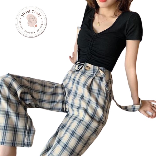 Áo thun croptop, silive Áo kiểu xinh xắn, cá tính, năng động