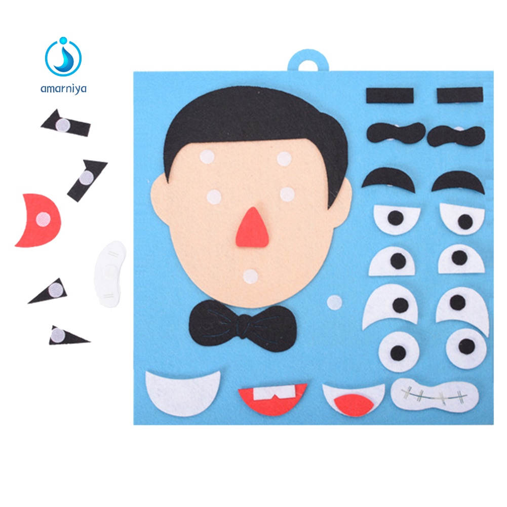 Bộ đồ chơi xếp hình bằng vải không dệt DIY dành cho trẻ em