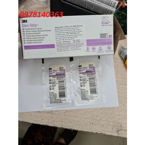 Miếng dán thay chỉ khâu da 3M Steri-Strip 3mmx75mm R1540