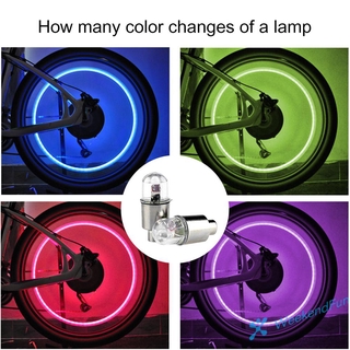 2 Đèn Led Gắn Van Bánh Xe Đạp