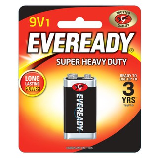 Vỉ 1 Viên Pin Eveready Vuông 9V Siêu Bền