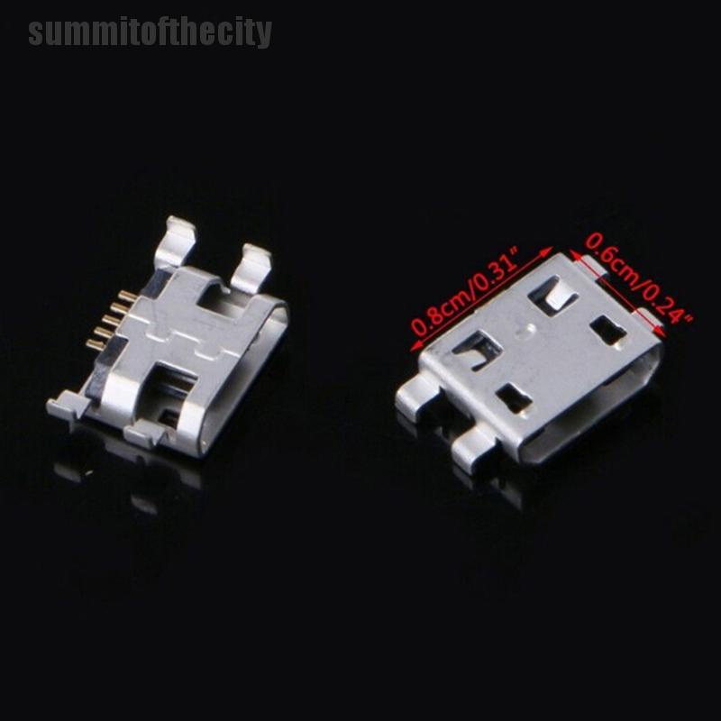 Set 10 Giắc Cắm Sạc Cổng Cắm type B micro usb 5 Chấu Chuyên Dụng