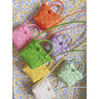 Túi đan handmade kèm dây đeo chéo mini