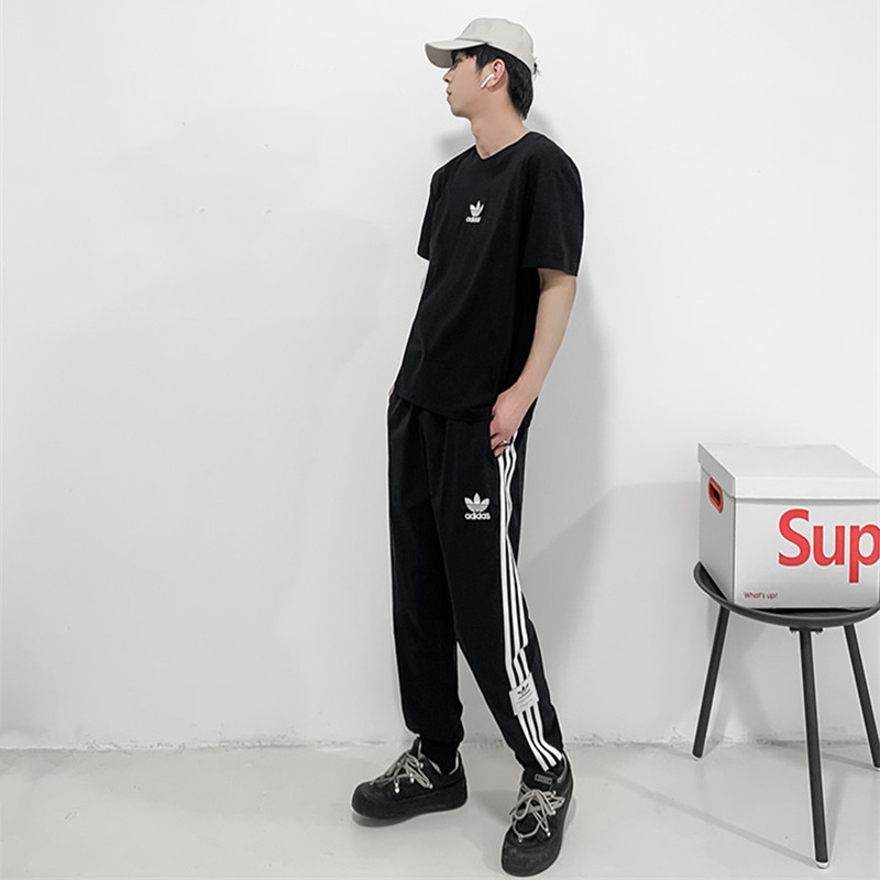 Quần Thể Thao Adidas Dệt Kim Thiết Kế Năng Động Trẻ Trung Hợp Thời Trang Cho Nam Nữ