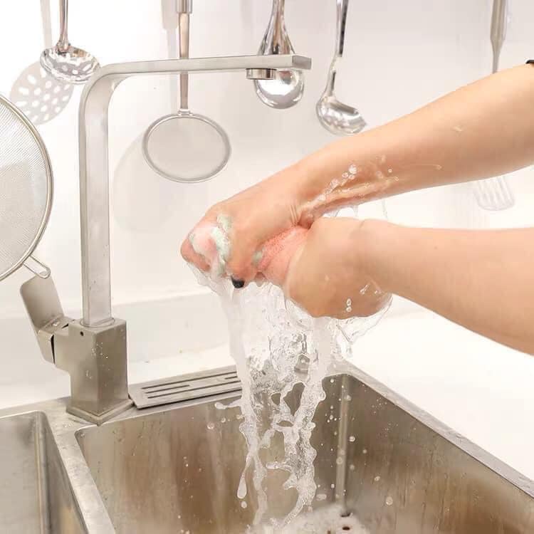 Bộ 10 Khăn Lau Chùi Đa Năng 2 Mặt Thấm Hút Nhanh Vải Mịn Lau Tay, Chén Bát Nhà Bếp Sạch Sẽ