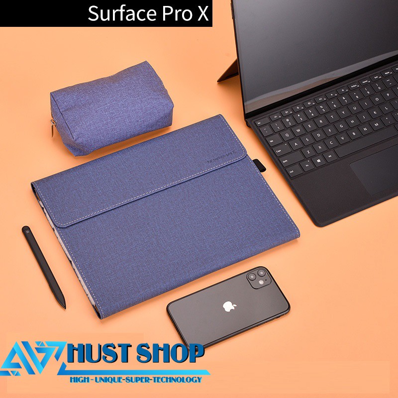 Bao da hãng Veker cho Surface Pro X Có Túi Sạc | BigBuy360 - bigbuy360.vn