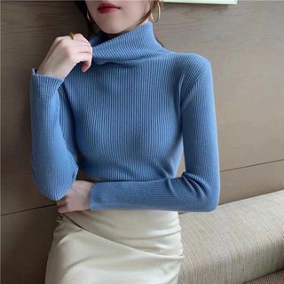 Áo len cổ lọ nữ tay dài ôm dáng giữ ấm tốt nhiều màu sắc đa dạng phong cách hàn quốc trẻ trung năng động