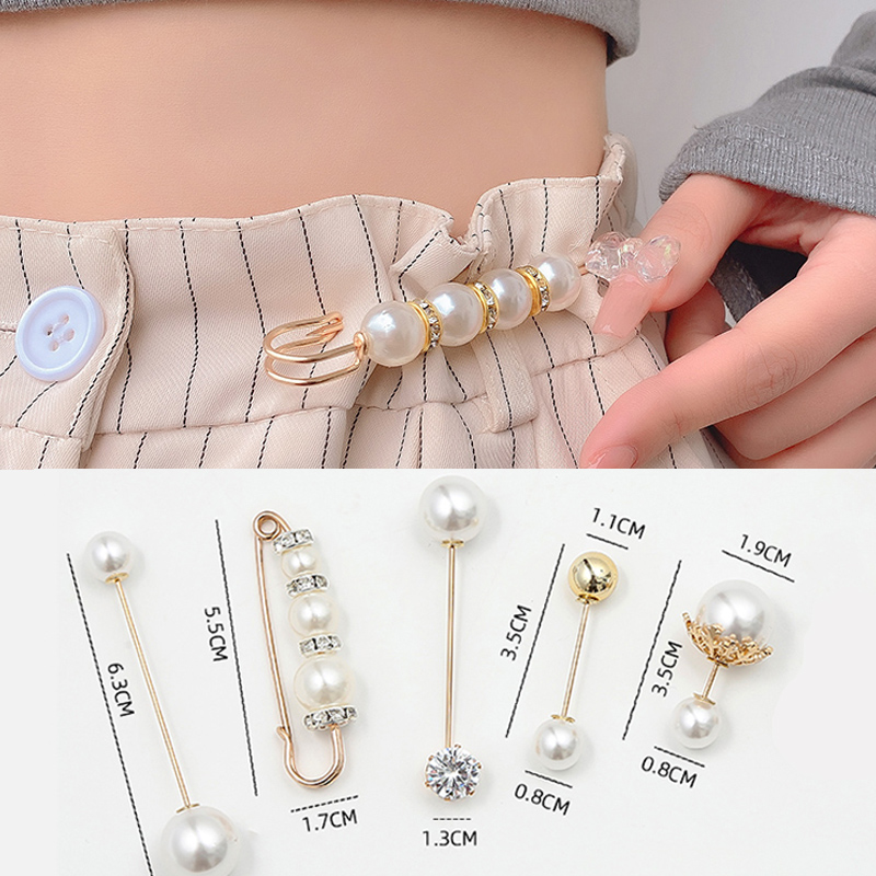 Ghim cài đính hạt ngọc trai giả thời trang sang trọng