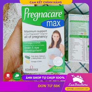 Vitamin bầu Anh, Max bầu, Vitamin tổng hợp Pregnacare Max cho mẹ bầu 84