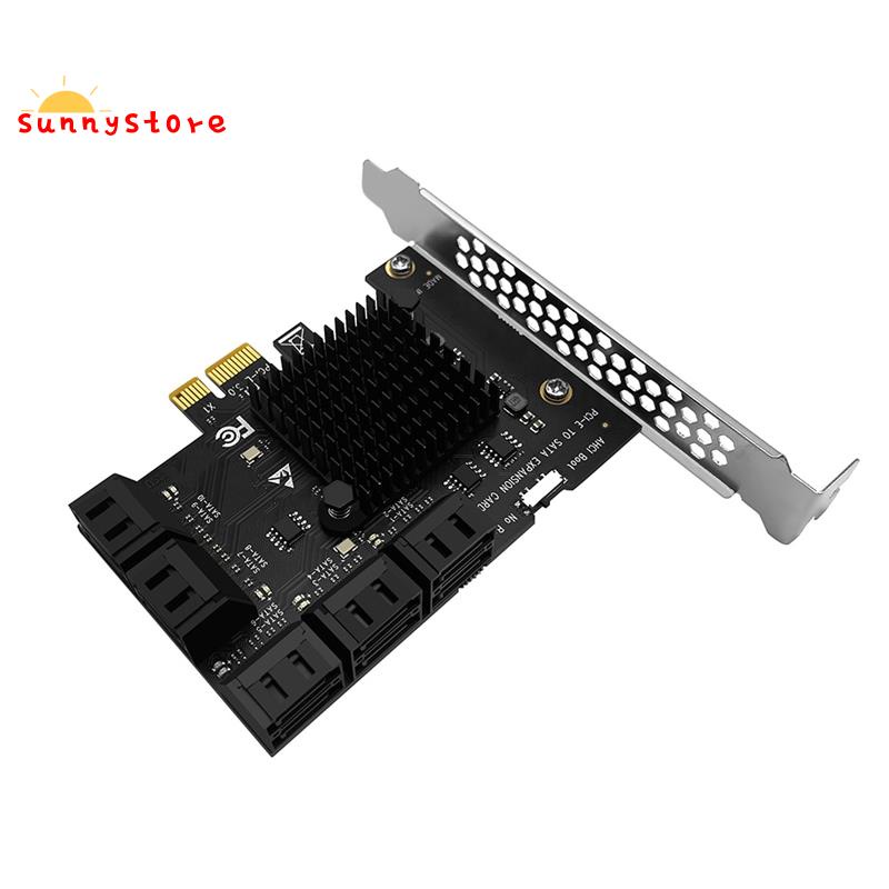 Bộ chuyển đổi 10 cổng SATA 3.0 sang PCIe X1 SATA3 6G