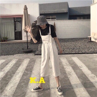 Yếm kaki có dây rút eo