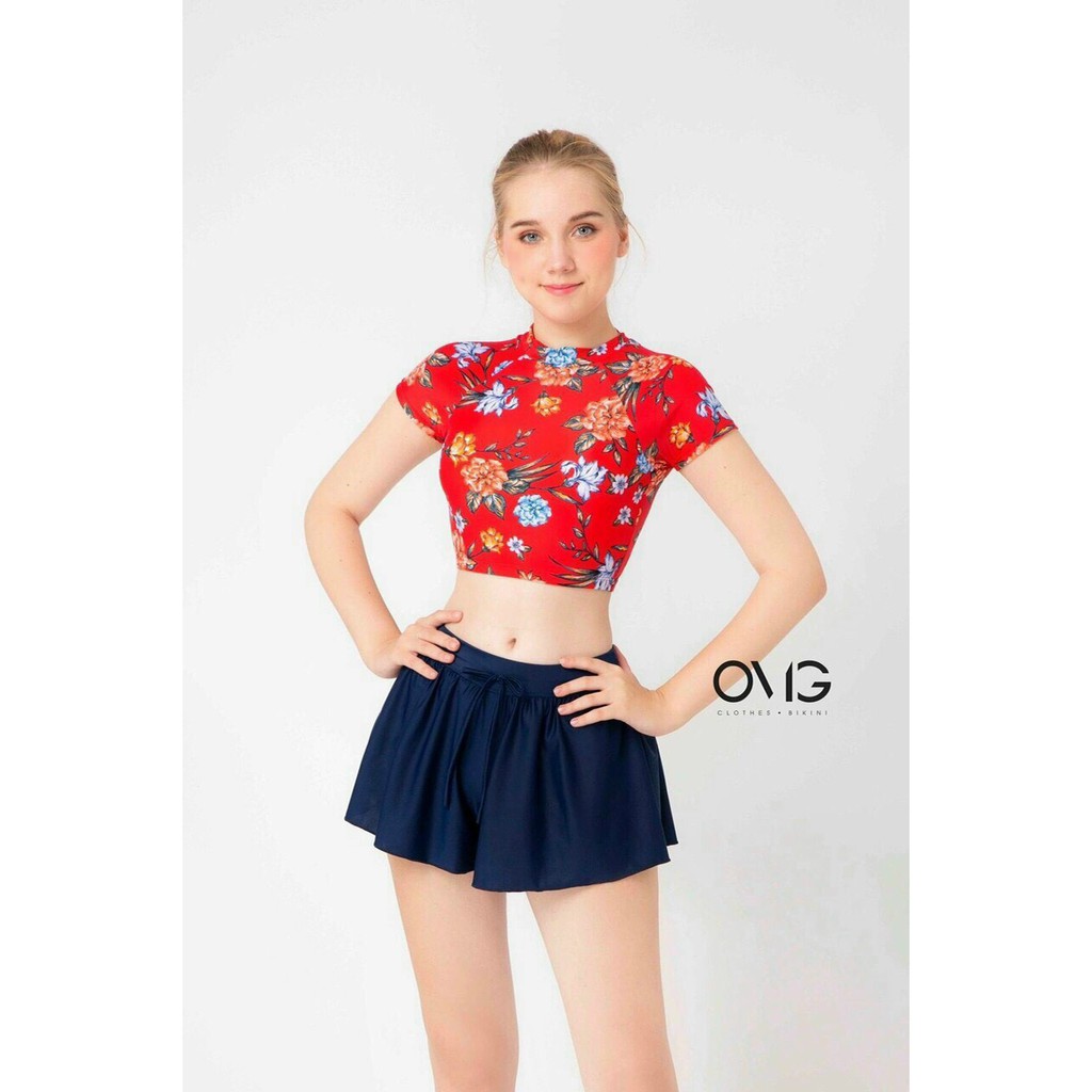 Bikini 2 mảnh, Bikini đi biển croptop cực đẹp vải thun co dãn siêu mát lạnh | BigBuy360 - bigbuy360.vn