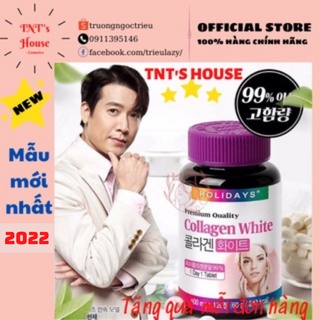 Collagen trắng da, viên uống trắng da, collagen đẹp da Collagen Holidays White Premium 120 viên (đủ bill) DATE 2024