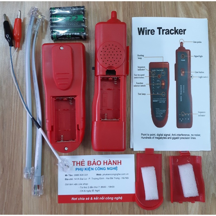 Máy dò dây mạng âm tường WIRE TRACKER