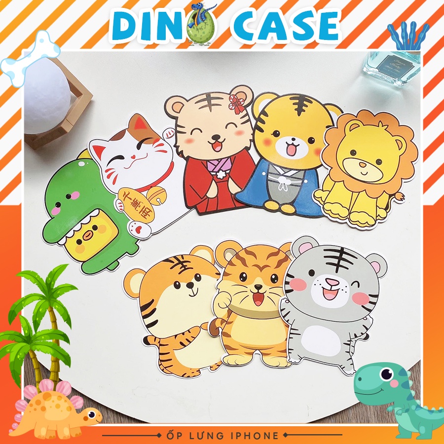 Bao lì xì 2022, Lì xì tết nhâm dần hoạt hình chibi dễ thương chất liệu cao cấp hàng loại 1 dày dặn -Dino Case