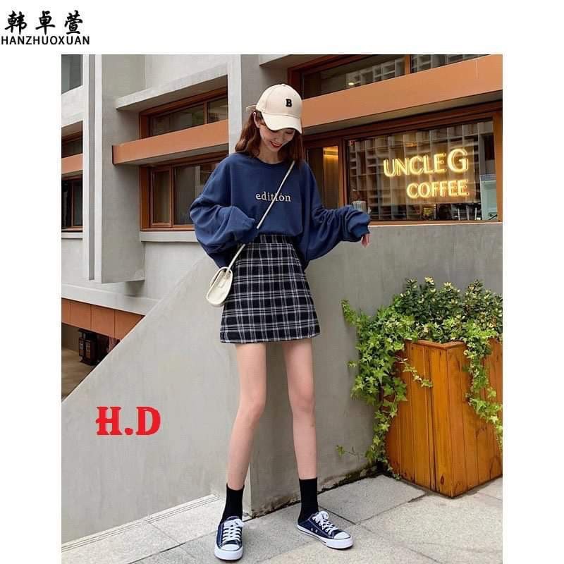 HĐ12 Chân váy kẻ chữ A | BigBuy360 - bigbuy360.vn