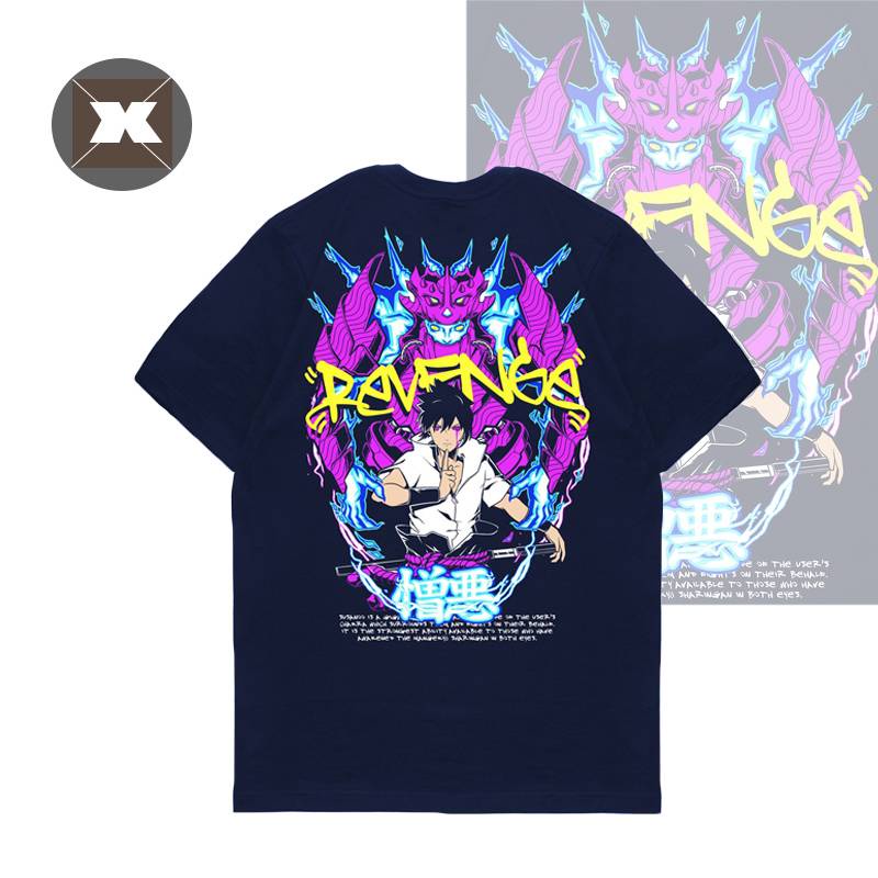 Áo Thun Tay Ngắn Dáng Rộng In Hình Naruto Cá Tính Thời Trang Unisex