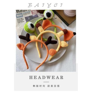 Bờm cài tóc len handmade