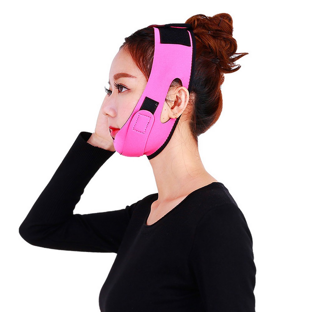 Đai Đeo Nâng Cơ Mặt Tạo Cằm Chữ V Chống Nếp Nhăn Làm Đẹp