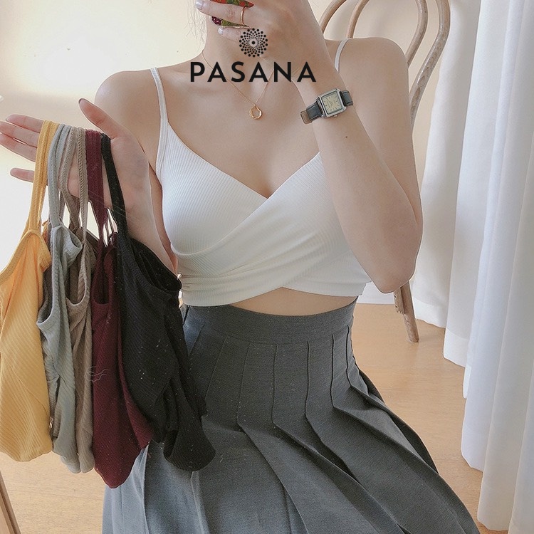 Bra áo lót nữ áo ngực len tăm đan chéo kiểu dáng trẻ trung quyết rũ PASANA0117