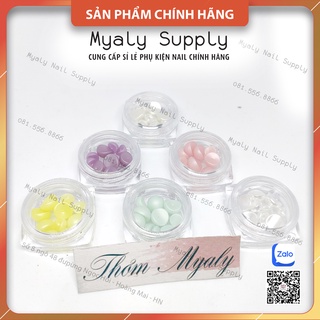 Hạt Trai Nửa Trang Trí Móng Ôm Phom Set 12 Màu SP001211