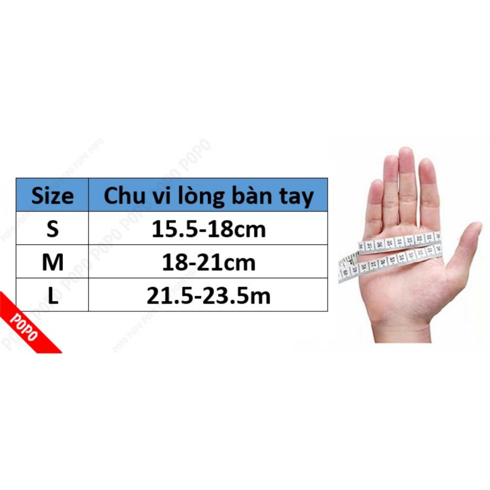 Bao tay xe đạp găng tay đạp xe HỒNG có khóa dính độ bám cao thoáng khí thoát mồ hôi mềm mại POPO Collection