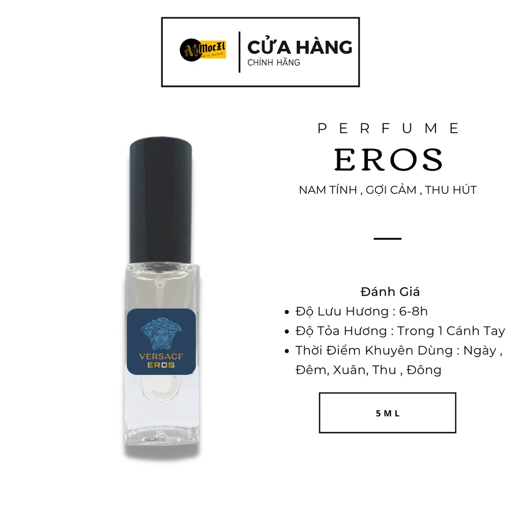 💥EROS💥 Nước Hoa Nam 5ml Nhiều Hương Nổi Tiếng Lưu Hương Lâu