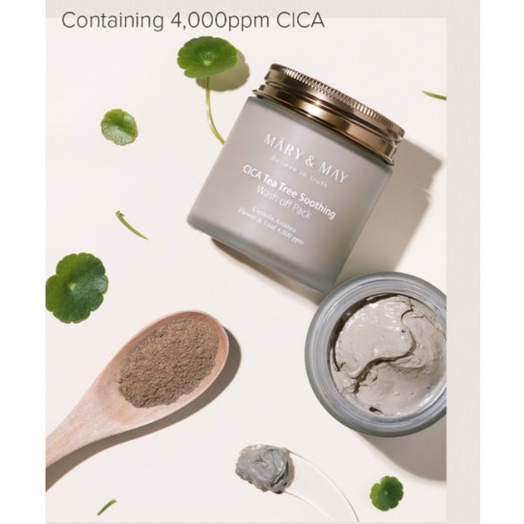 Mặt nạ đất sét dưỡng ẩm/ làm sáng/ làm dịu và phục hồi Mary & May Wash off Mask Pack 125g