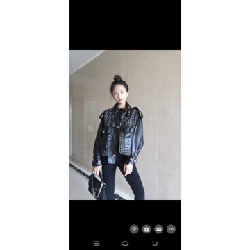 Jacket Da và dạ Tweet chất đẹp lên Form hack dáng